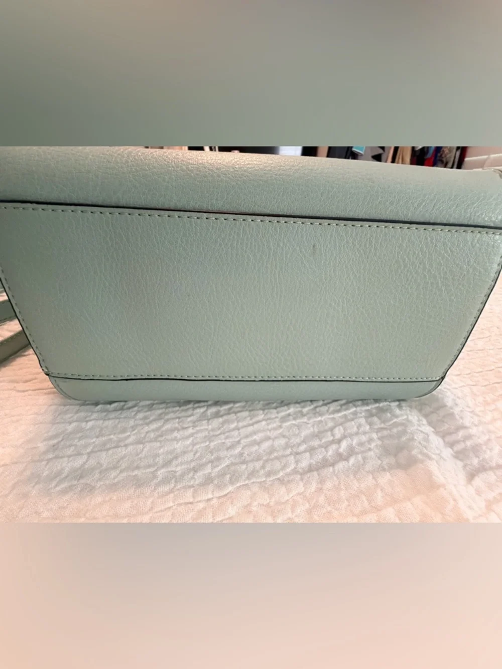 Big Buddha Bag Mint Green Satchel – Top Handle + Crossbody Strap